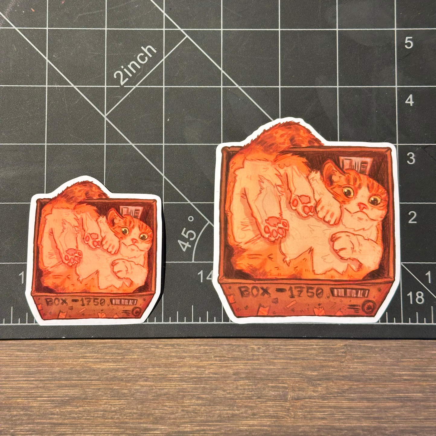 "Cat in Box" Sticker