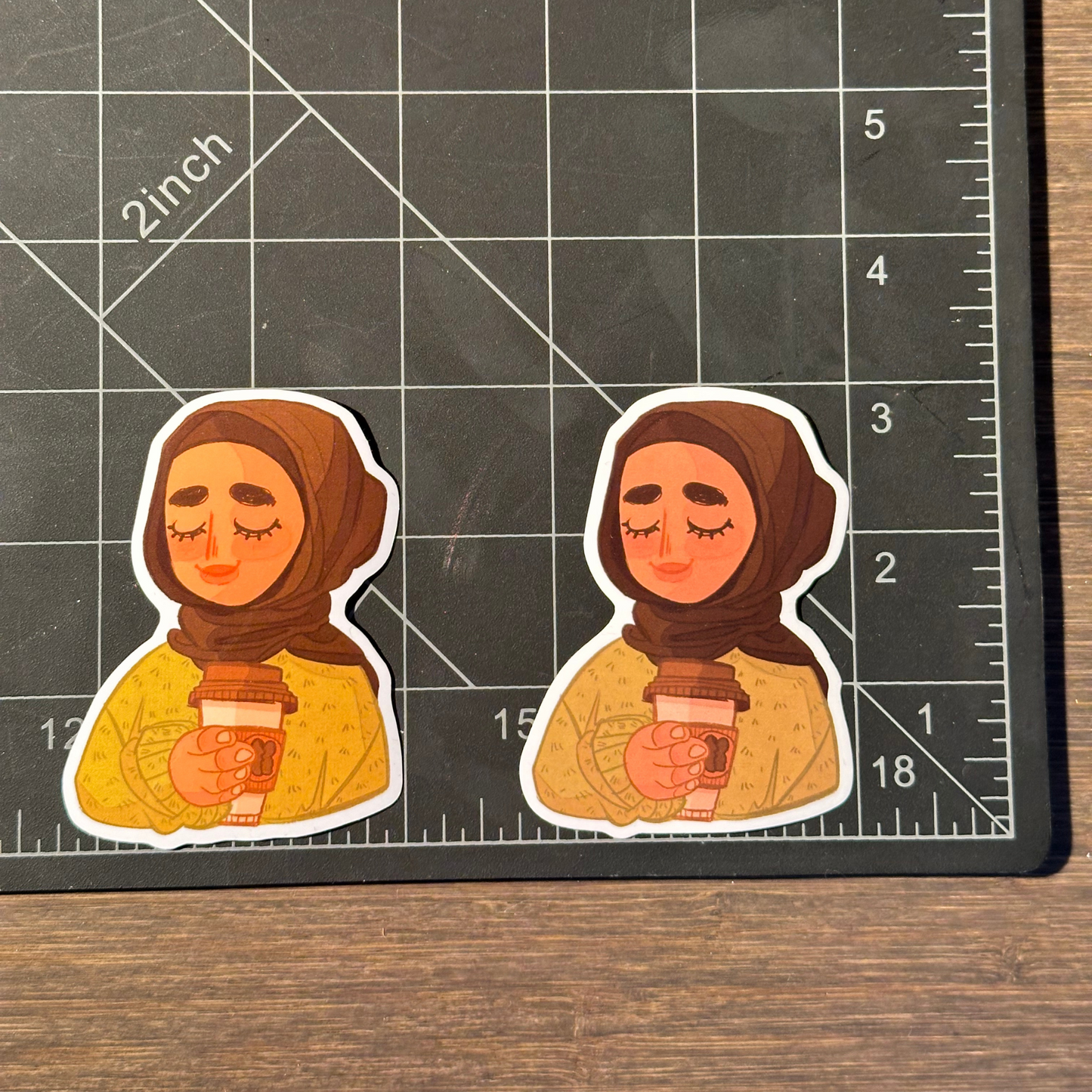 "Hijabi ♥ Coffee" Sticker