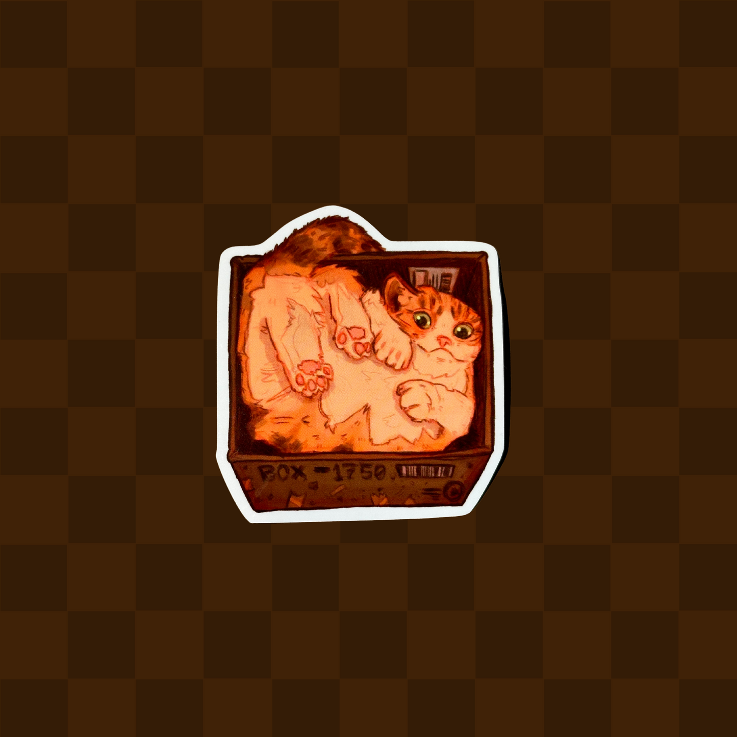 "Cat in Box" Sticker