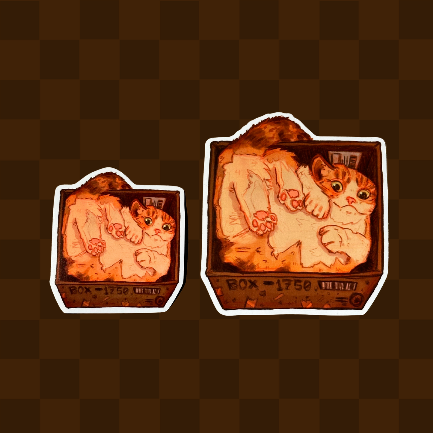 "Cat in Box" Sticker