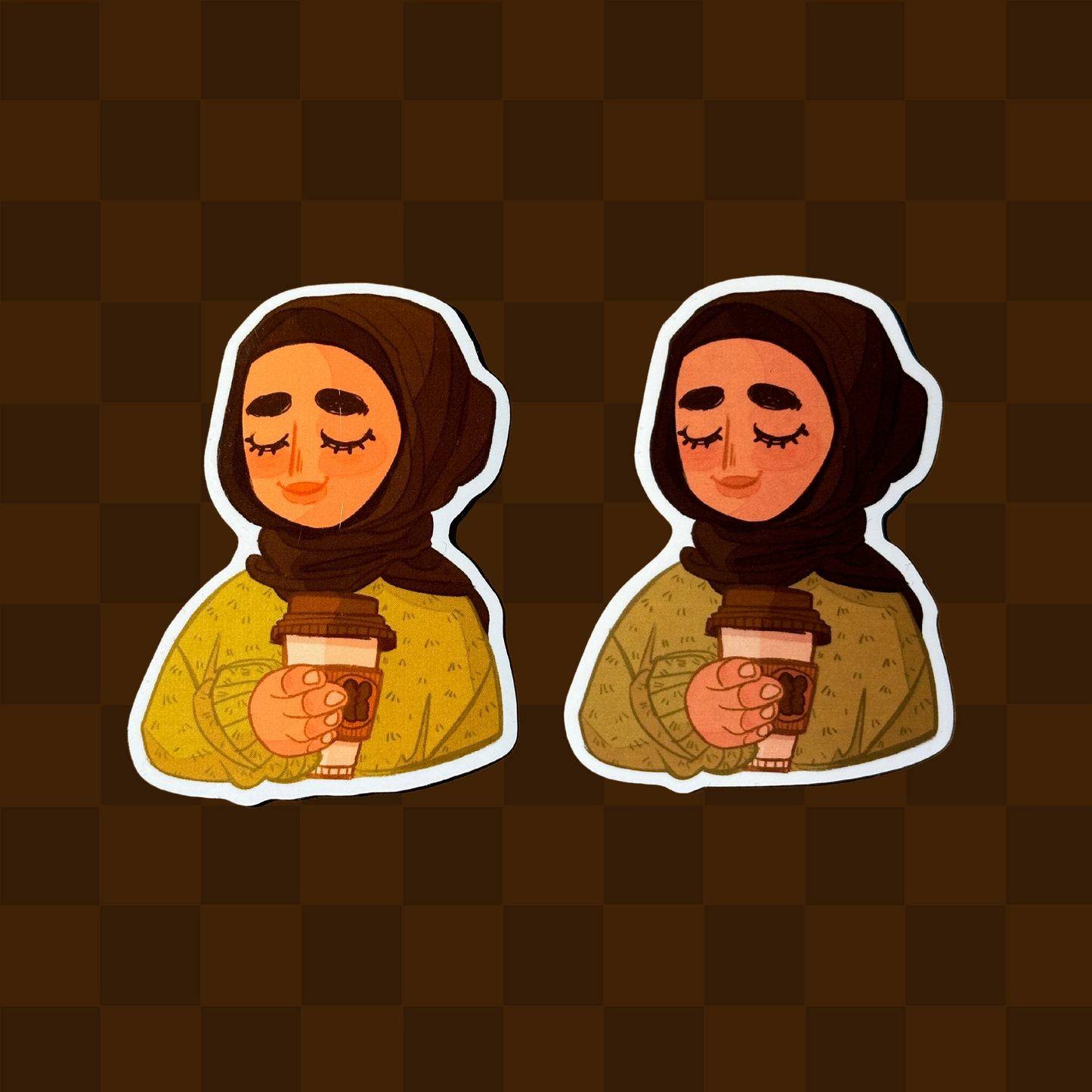 "Hijabi ♥ Coffee" Sticker